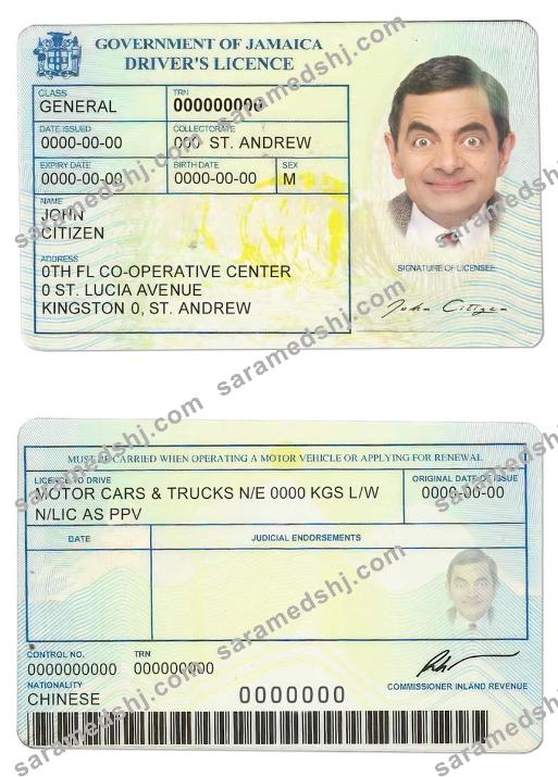 Jamaica driving license